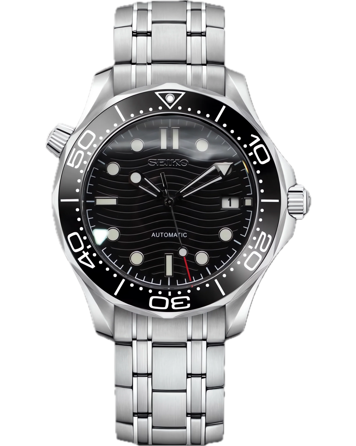 Seiko Mod Seamaster Diver — acero