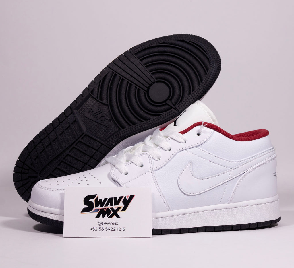 Air Jordan 1 Low “White Gym Red Black” (GS)