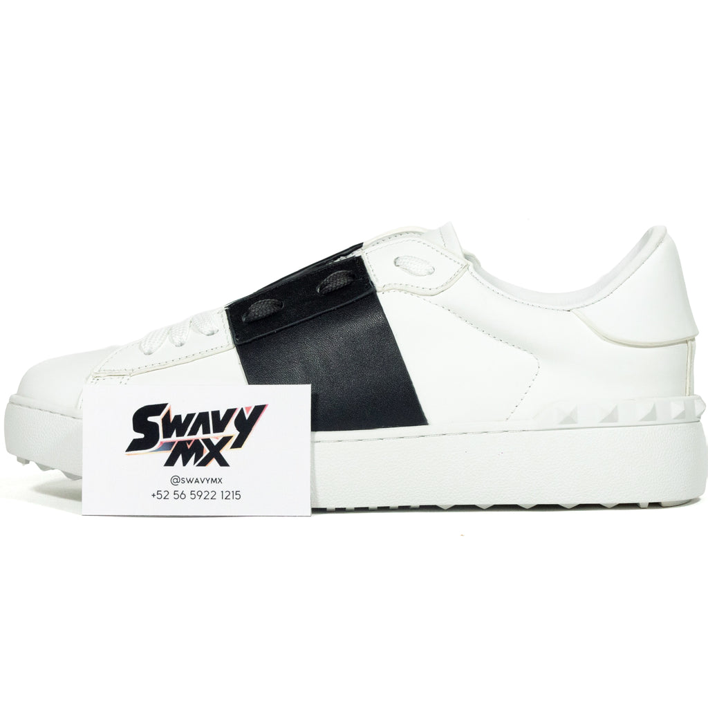 Valentino Garavani Open – White/Black Band