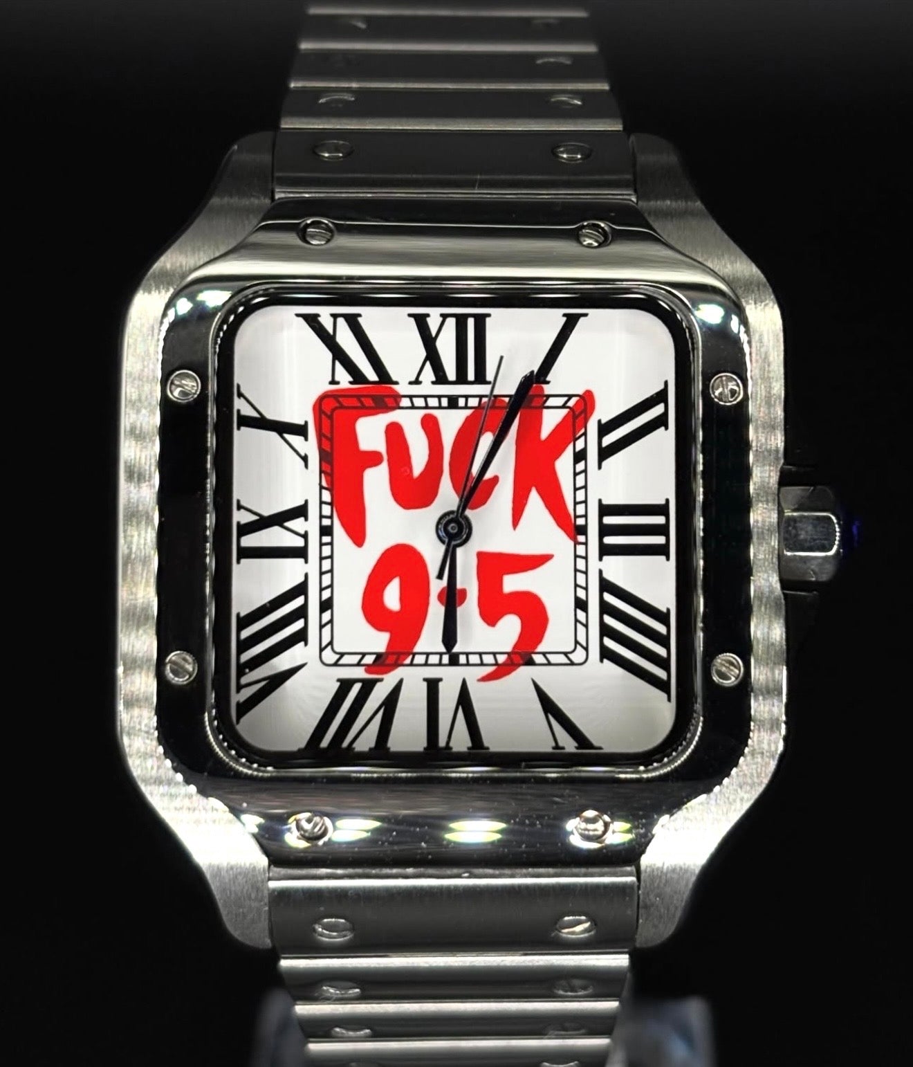 Seiko Mod Santos “FUCK 9:5”