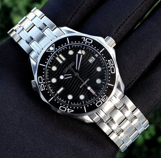 Seiko Mod Seamaster Diver — acero