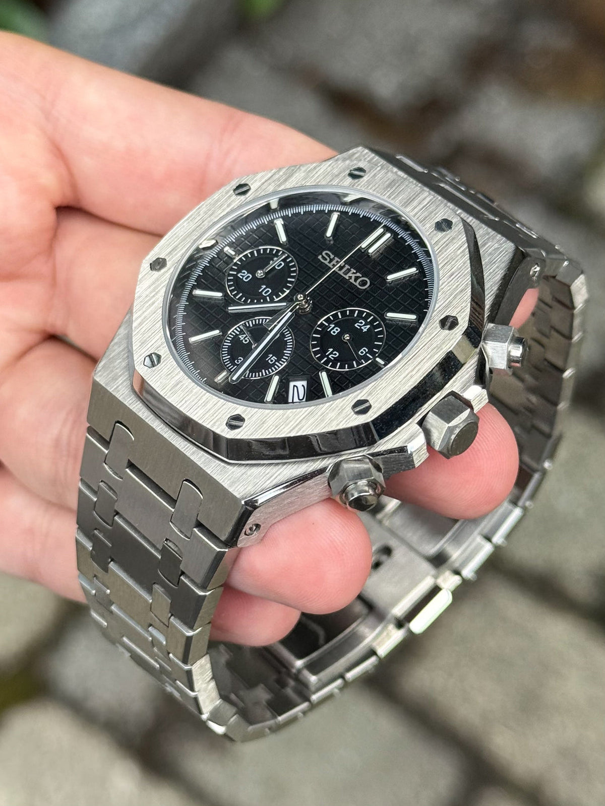 Seiko Mod Royal Oak Chrono