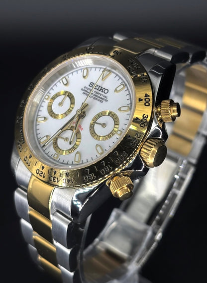 Seiko Mod Daytona “Panda” — Two-Tone
