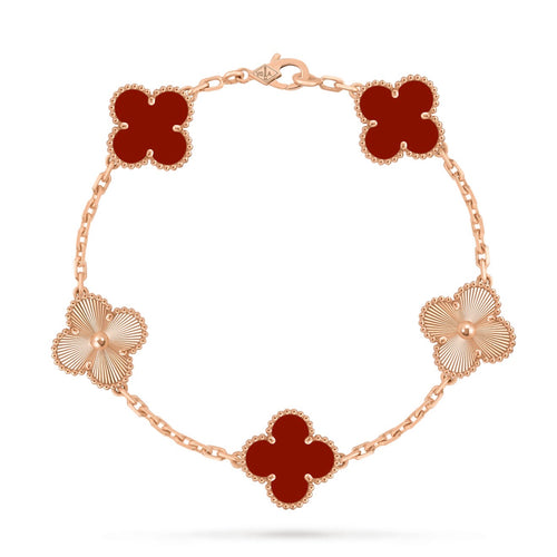 Van Cleef - Cornalina Oro Rosa 14k