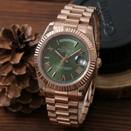 Seiko Mod Day-Date “President” Olive