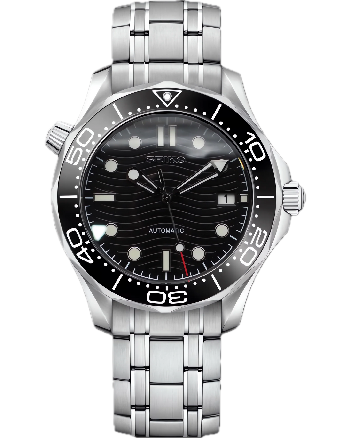 Seiko Mod Seamaster Diver — acero