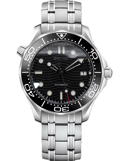 Seiko Mod Seamaster Diver — acero