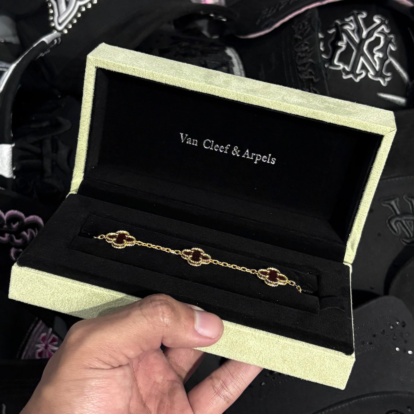 Van Cleef - Ágata Roja 14k