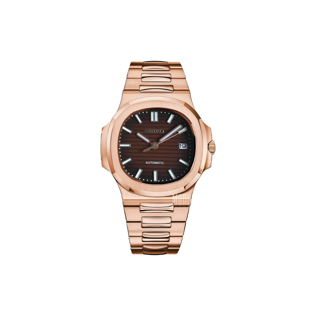 Seiko Mod Nautilus — Rose Gold