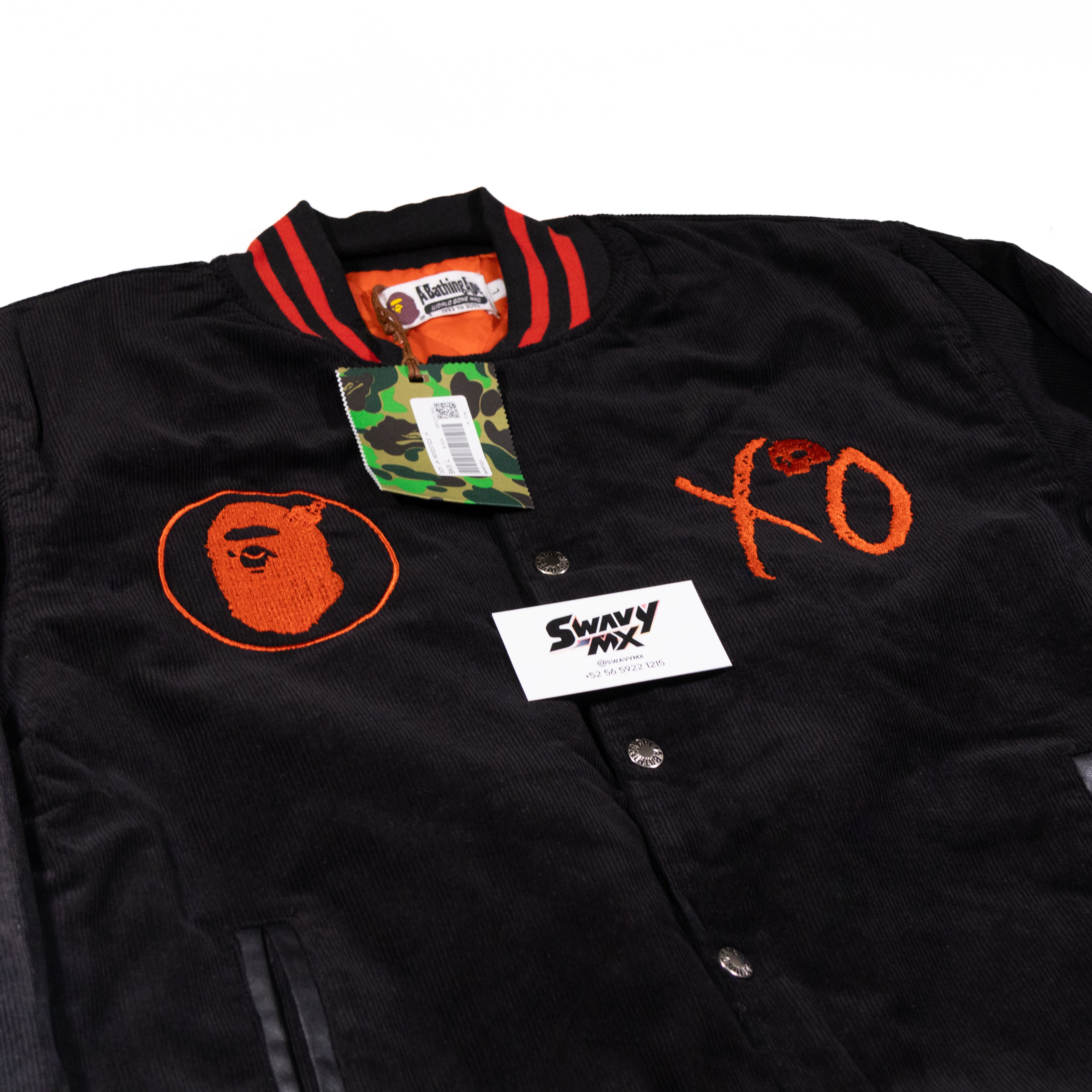 BAPE x XO “Varsity Jacket” Black