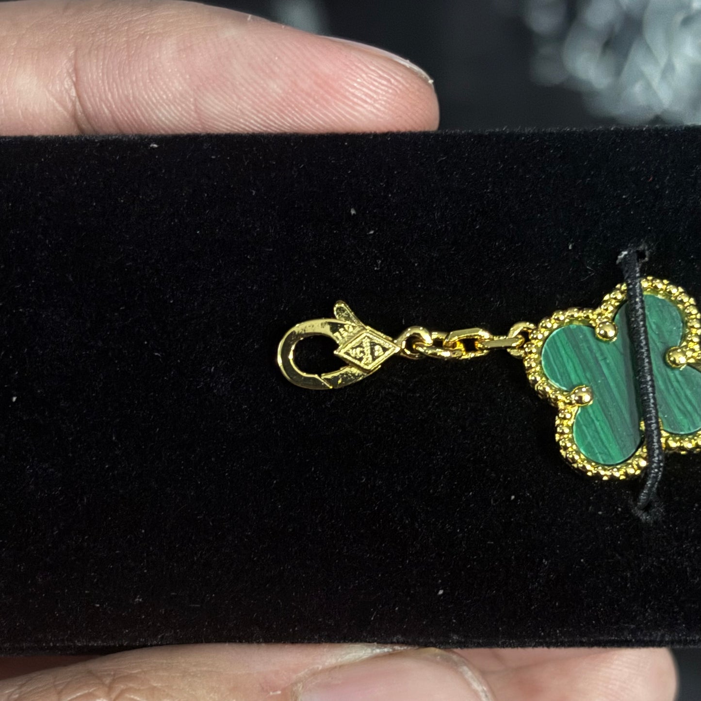 Van Cleef - Malaquita & Diamante 14k