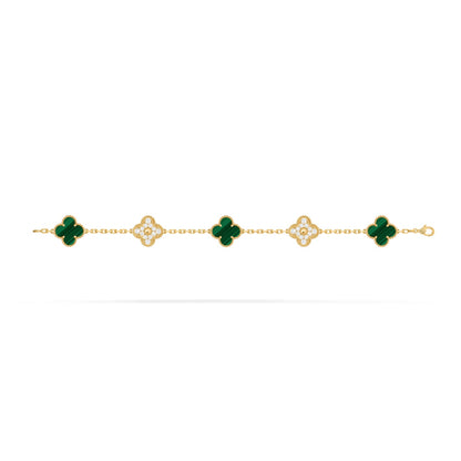 Van Cleef - Malaquita & Diamante 14k