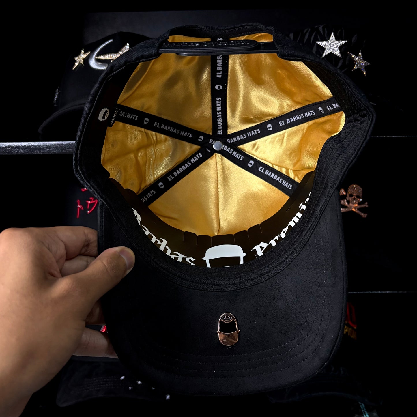 Barbas Hats “B CHROME”