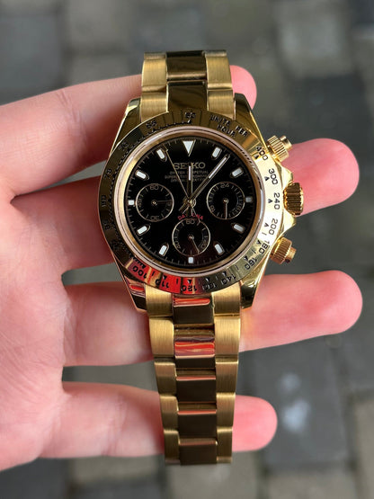 Seiko Mod Daytona — Full Gold