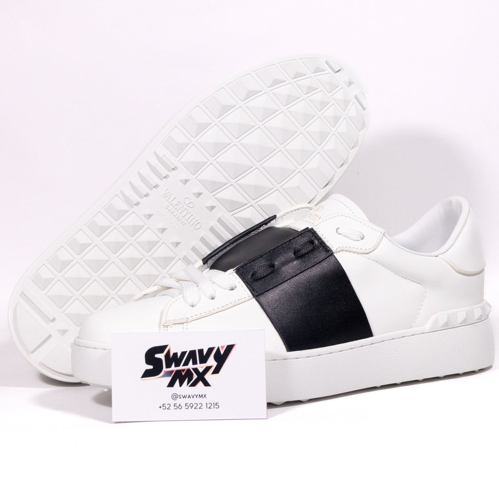 Valentino Garavani Open – White/Black Band