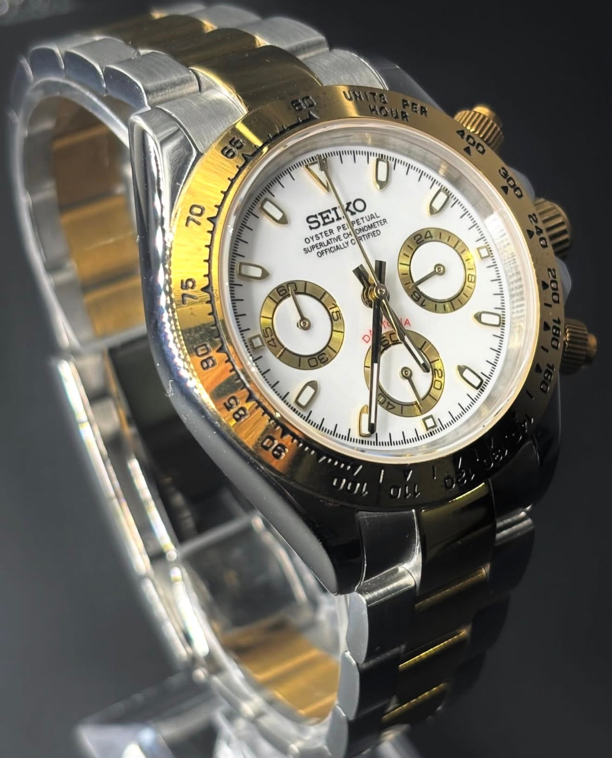 Seiko Mod Daytona “Panda” — Two-Tone