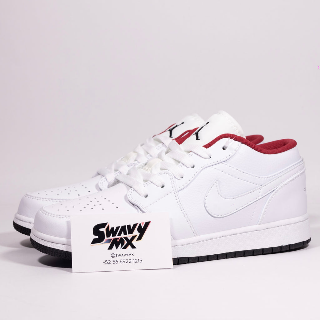 Air Jordan 1 Low “White Gym Red Black” (GS)