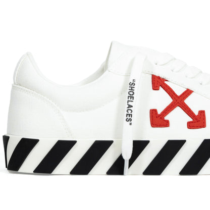 OFF WHITE “Vulcanized” Low Canvas White/Red